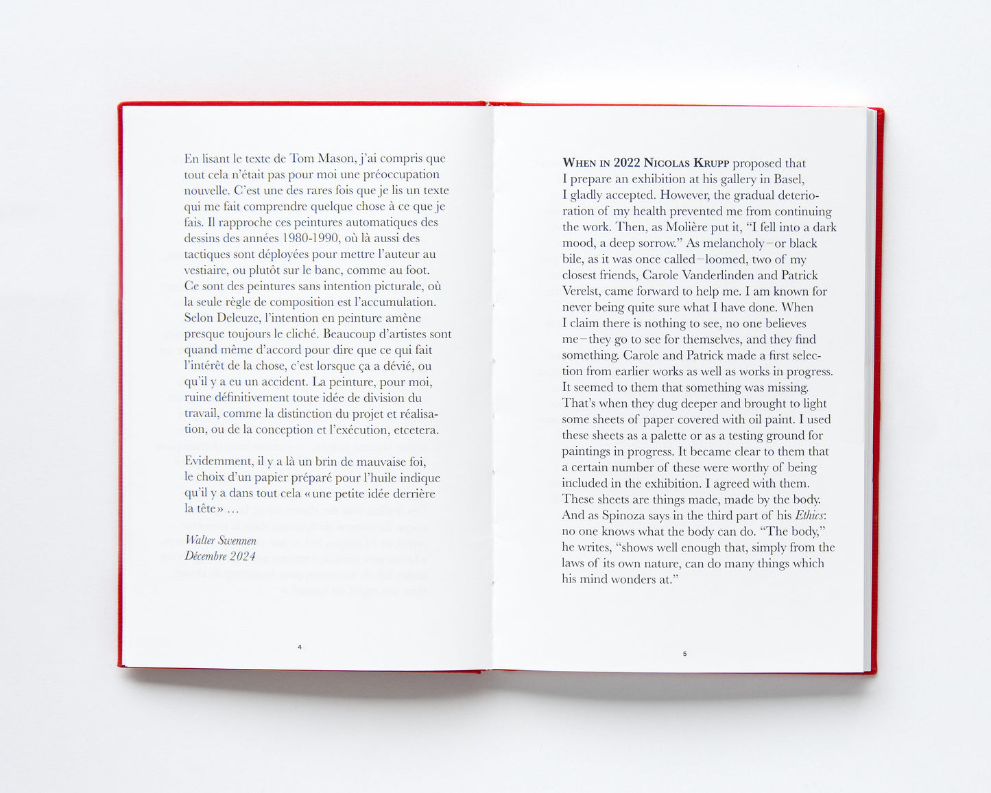 Walter Swennen ‘(what the body can do)’